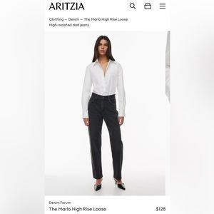 Denim Forum 90s Marlo Hi-Rise Baggy Jean